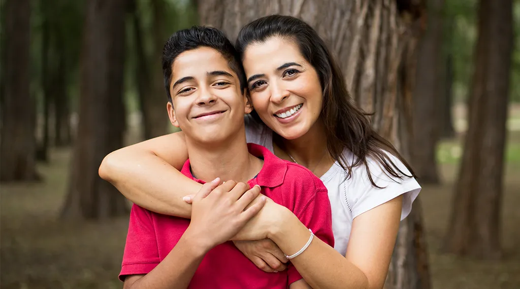 Couple, posing for a photo