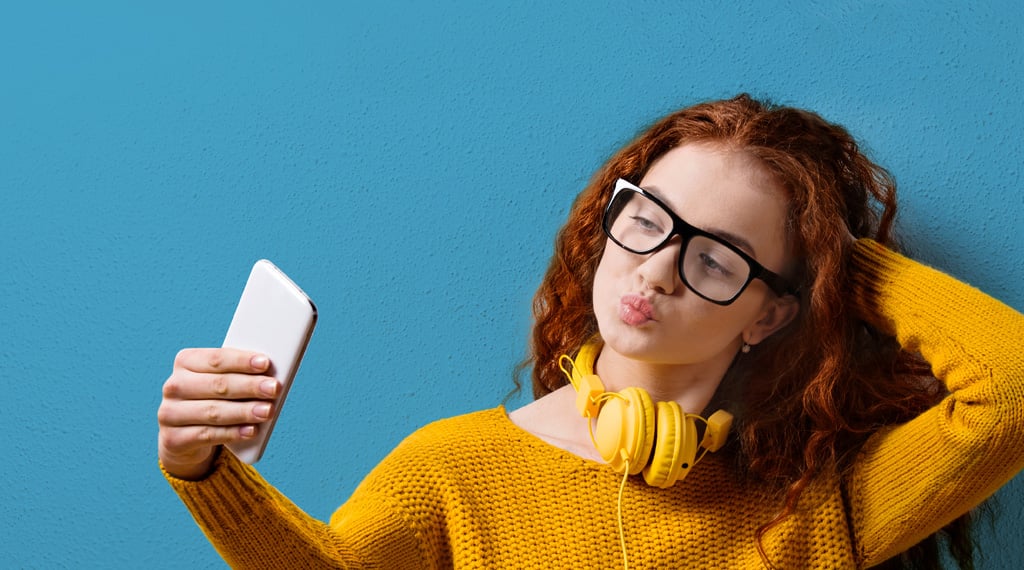 Girl taking a selfie