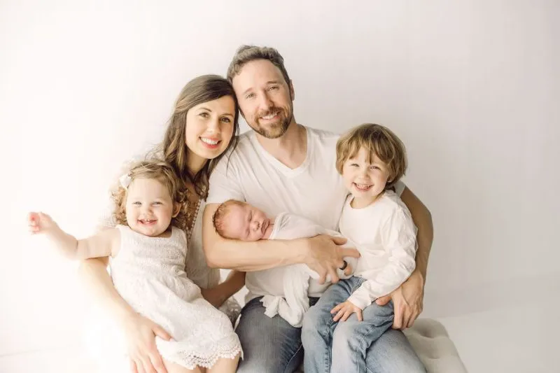 Dr. Porter with wife and 3 children
